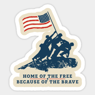 Bravery Veterans Sticker